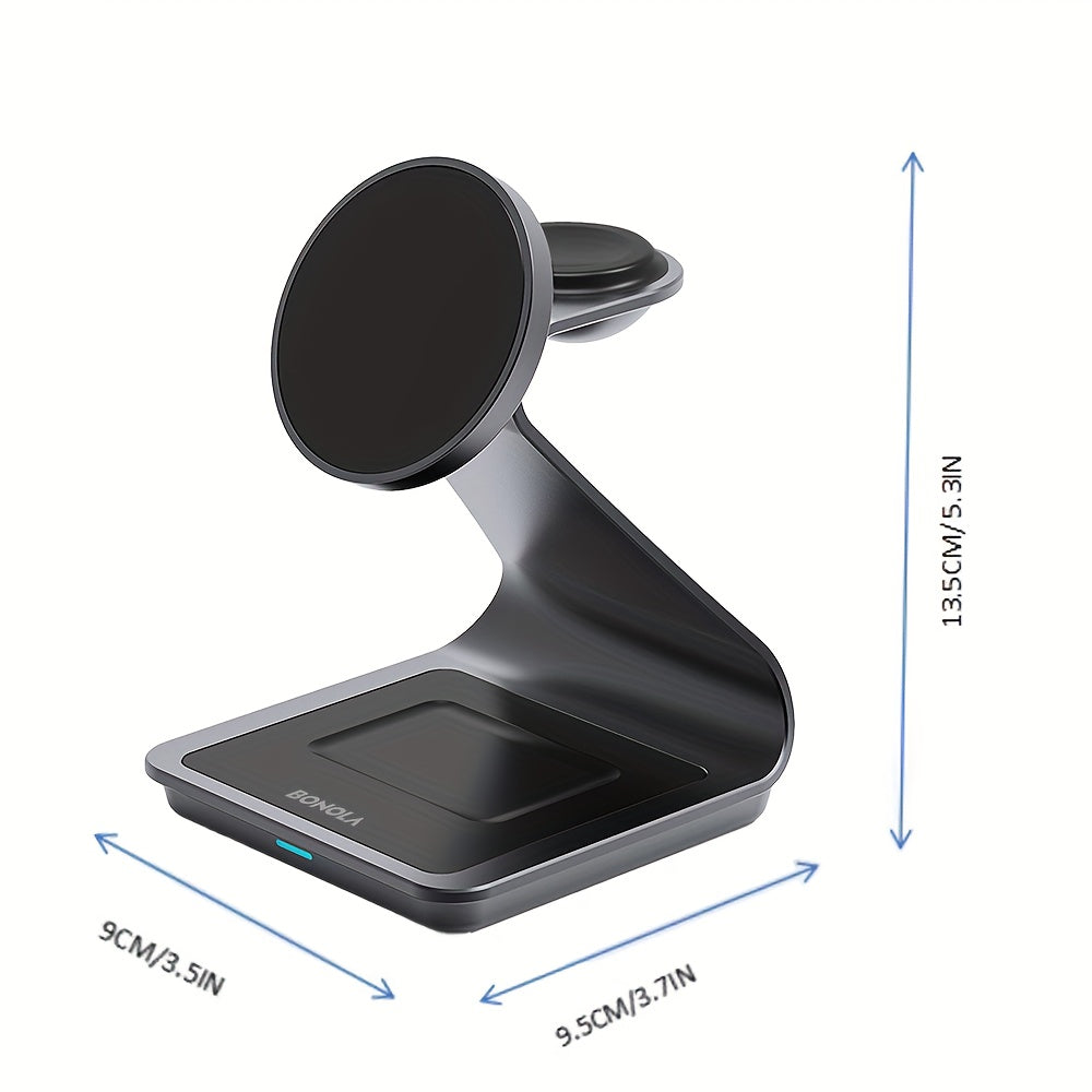 TriCharge Pro – 3-in-1 Fast Wireless Charger for Samsung S Series